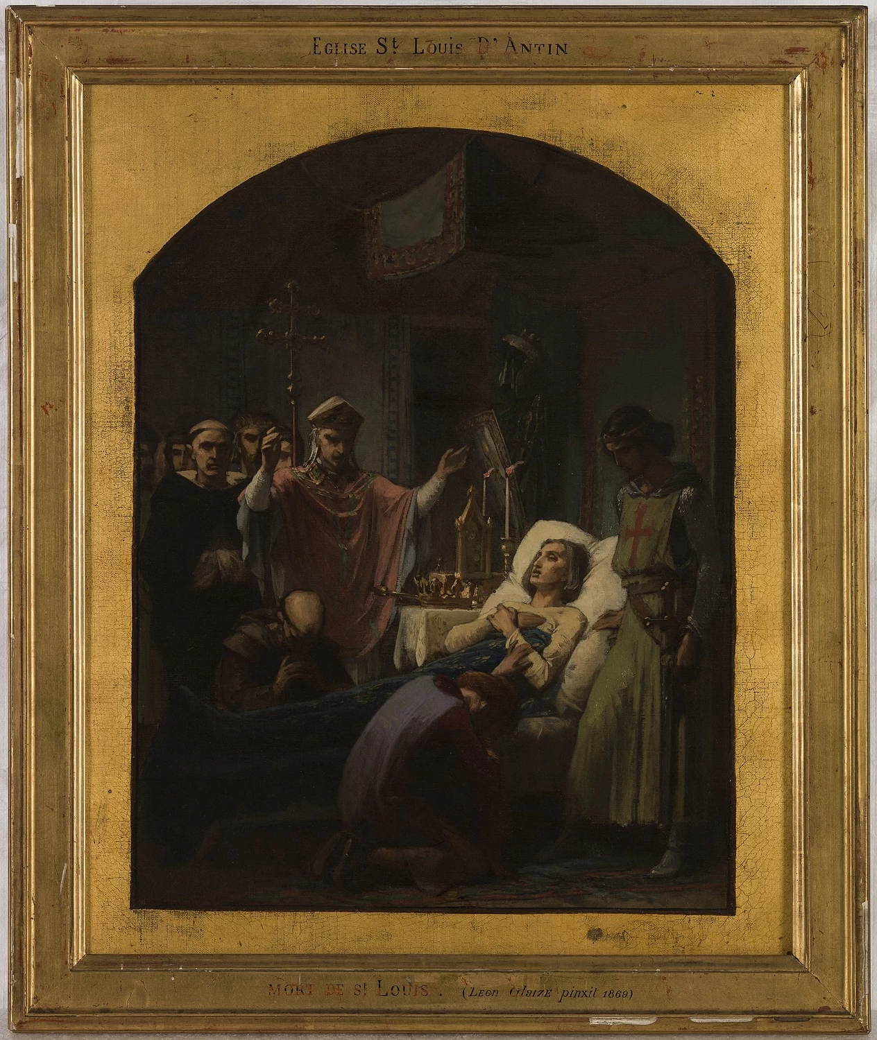 Bozzetto per la chiesa di Saint - Louis d'Antin, La morte di San Luigi, Museo di Belle Arti della città di Parigi